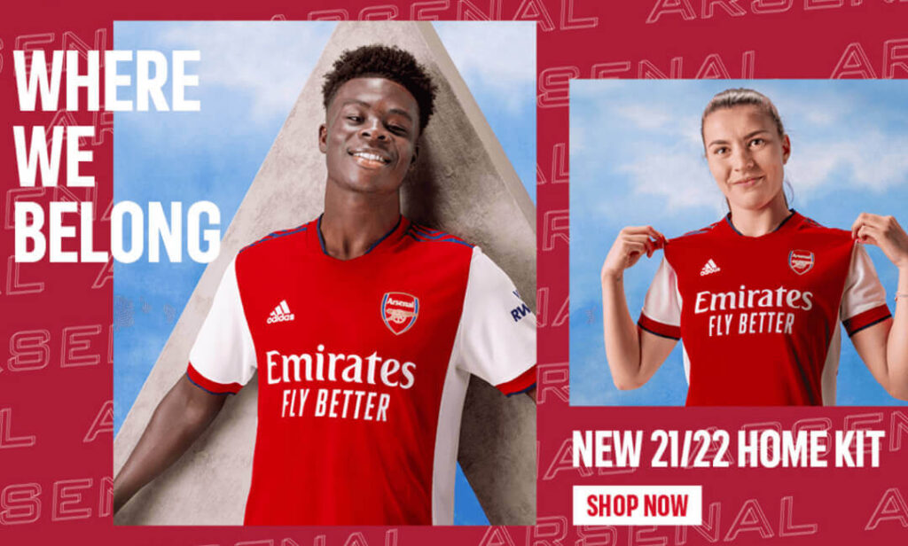 Arsenal - 21/22 New Home Kit