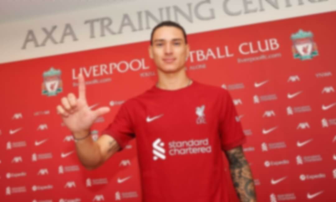 Total transfer fee of "about 13 billion yen"... Liverpool officially announces the signing of Uruguayan FW Darwin Nunez!