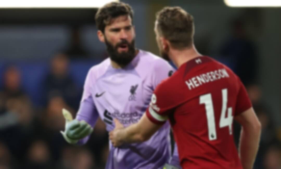 Just trying to help... Liverpool goalkeeper Alisson Becker explains the situation after an argument with Henderson against Chelsea!