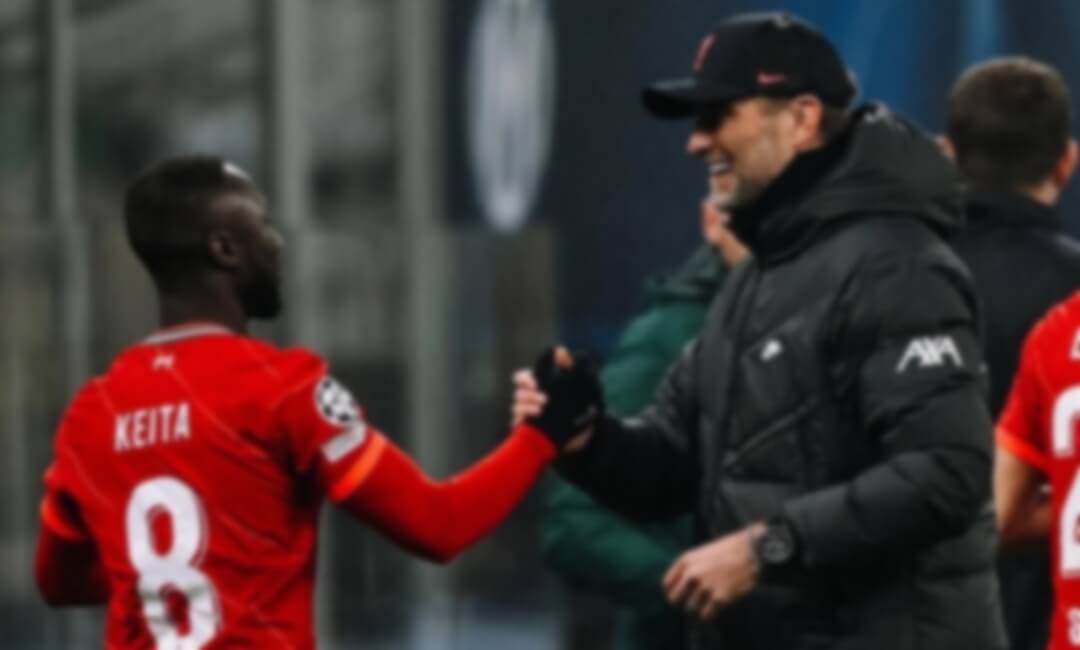 Guinean midfielder Naby Keita, who left Liverpool, expresses his gratitude to Jurgen Klopp
