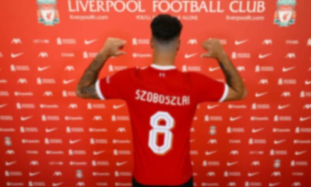 Hungarian midfielder Dominik Szoboszlai officially joins Liverpool with the number of "8"