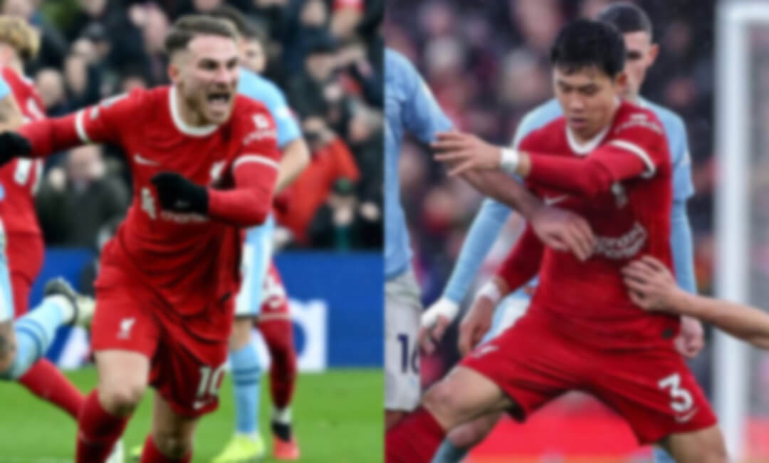 Good feeling with him...Liverpool midfielder Wataru Endo confesses his chemistry with the Argentine midfielder