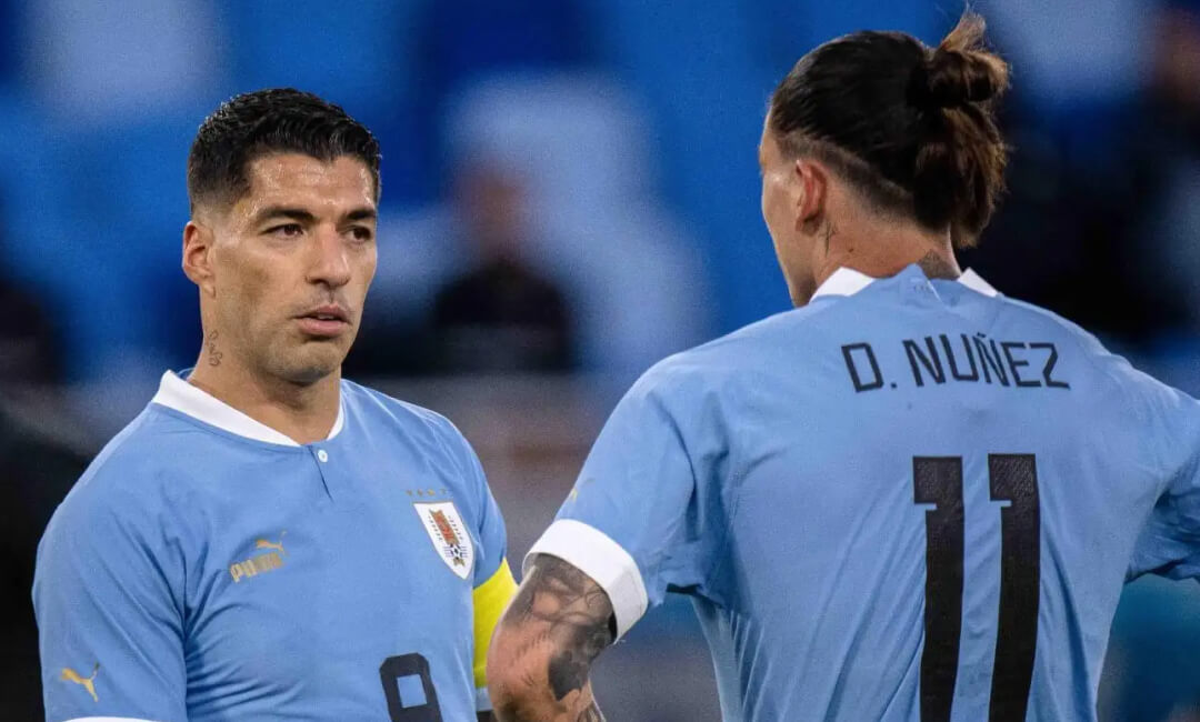 Luis Suárez sent words to 25-year-old striker Darwin Nunez, who is ‘suspended for five games’ fro Uruguay