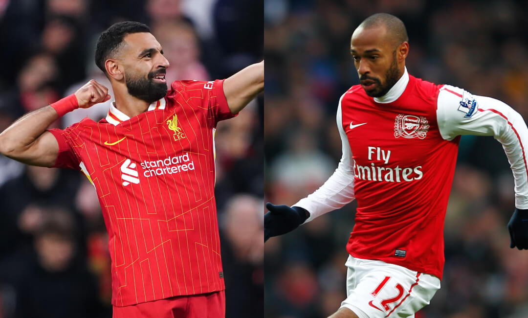 Former England defender predicts Liverpool's Mohamed Salah will overtake Thierry Henry's record in a single season