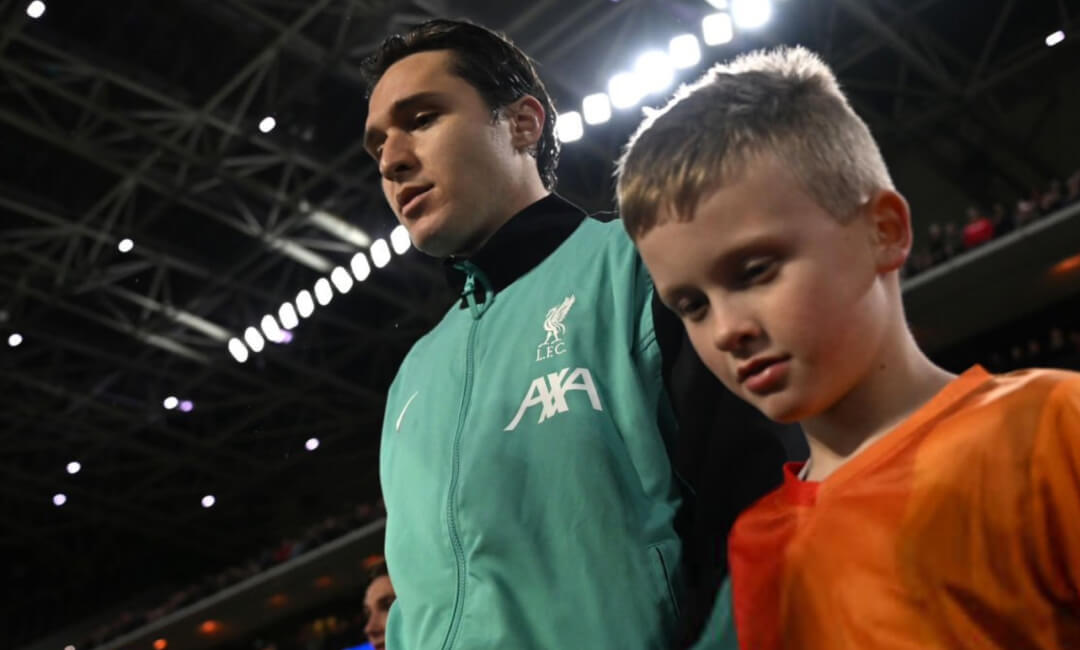 Italian international Federico Chiesa, who played his first full game for Liverpool against PSV, thanked his head coach