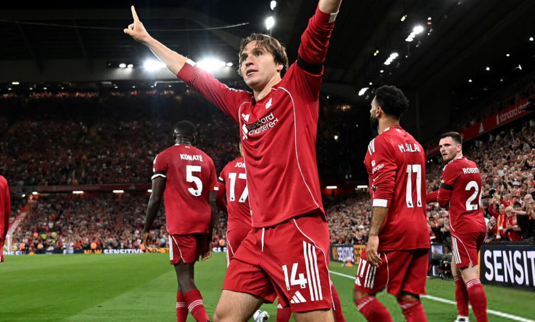 「このクラブで幸せだ」ボーンマスとのプレミアリーグ開幕戦で決勝ゴール、フェデリコ・キエーザがリバプールでの将来に触れる！